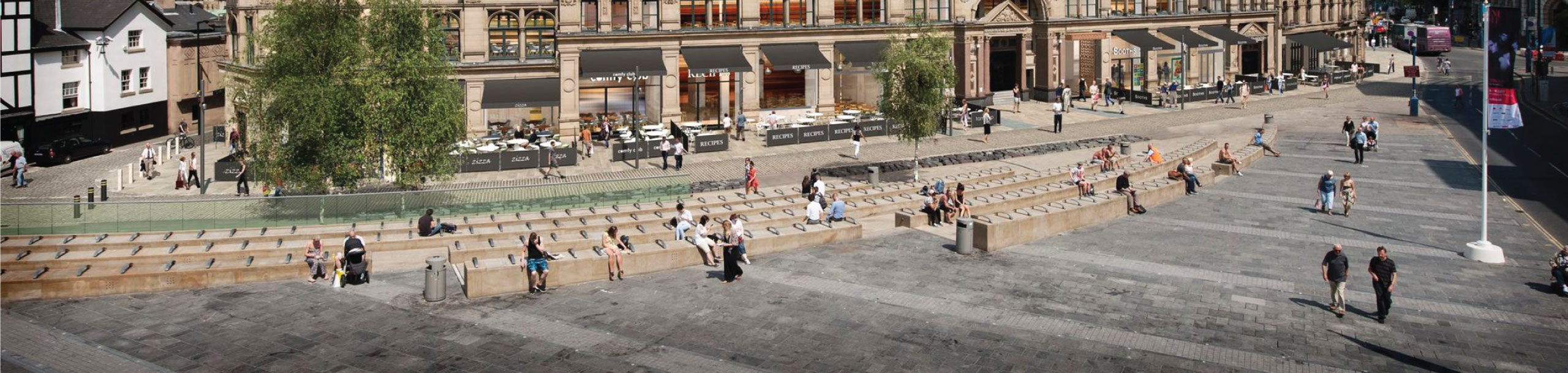 Corn Exchange Manchester paving