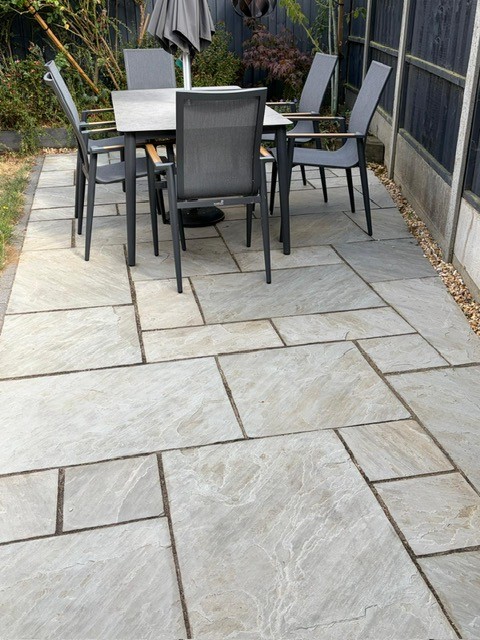 Kandla Grey sandstone paving, Biggleswade